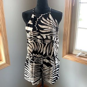 Tyche animal print romper